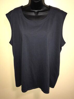 Women's Eileen Fisher Organic Cotton Crew Neck Tank- Size 3X